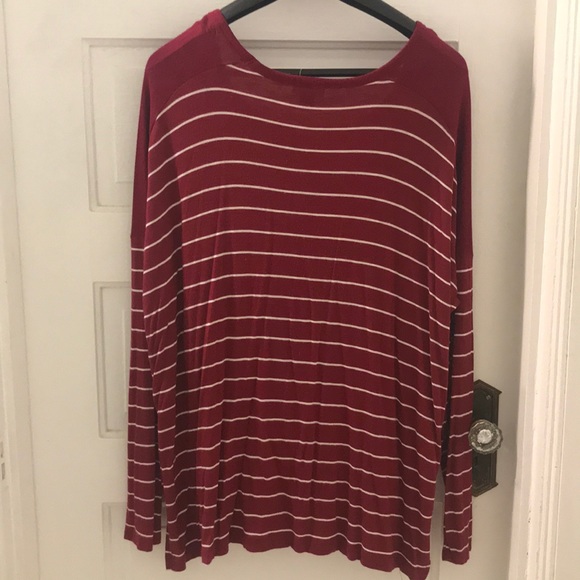 OLD NAVY STRIPED LONG SLEEVED TOP - Picture 2 of 2